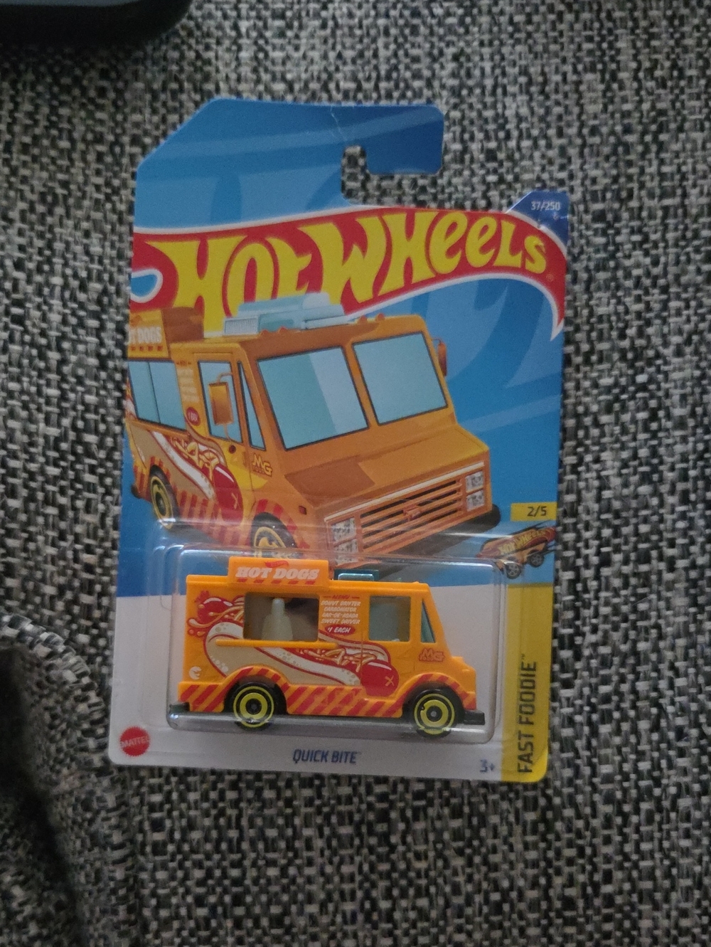 Quick Bite Orange Hot Dog Food Truck Toy Vehicle